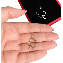 Pingente Trevo Ouro 18k 750 Cor Ouro Amarelo Foto mini 4