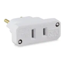Pino Adaptador 10a Branco Bipolar Force Line Pino Chato 127V/220V Foto  mini 1