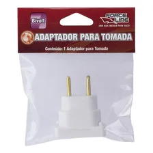 Pino Adaptador 10a Branco Bipolar Force Line Pino Chato 127V/220V Foto mini  3