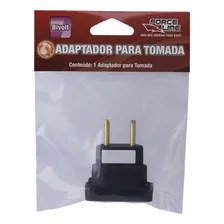 Pino Adaptador 10a Chato Preto Bipolar Force Line Foto mini 3