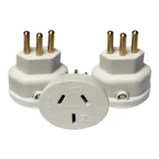 Pino Adaptador 3 Pinos Chatos P/ Ar Condicionado 110V/220V Foto mini 2