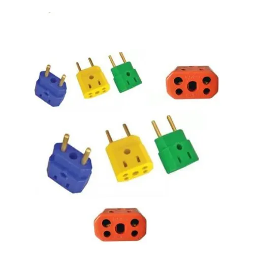 Pino Adaptador Bob Esponja Colorido Adaptador Tomada 10 Pçs Eletroplas Foto 1