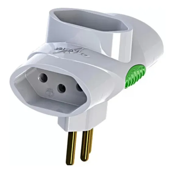 Pino Adaptador Tipo Benjamim 3p 10a Daneva 110V/220V Foto 1