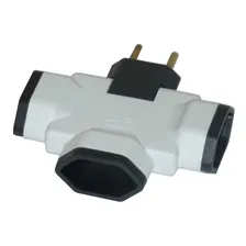 Pino Benjamim Articulado 3 Saídas 10a Nbr C/5pç 110V/220V Foto mini 3