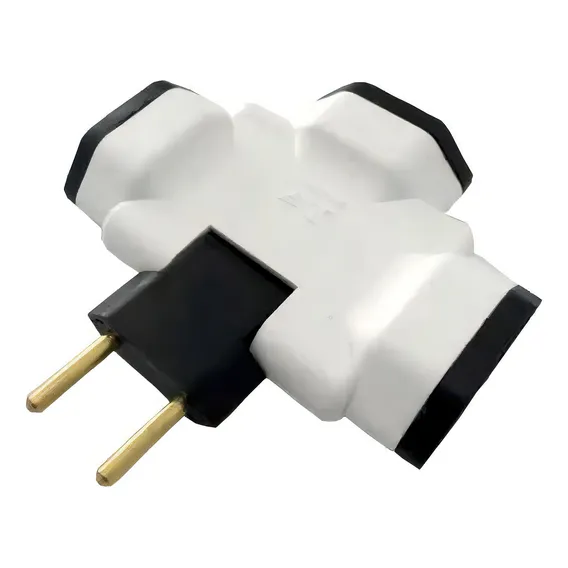 Pino Benjamim Articulado 3 Saídas 10a Nbr C/5pç 110V/220V Foto 1