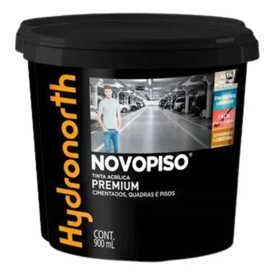Pinta Piso Tinta Acrílica 900ml Proteção Hydronorth Piso Acabamento Fosco Cor Verde Foto 1