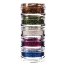 Pintura Facial Em P贸 Glitter 4g 5 Cores Kit Com 05un Foto mini 1