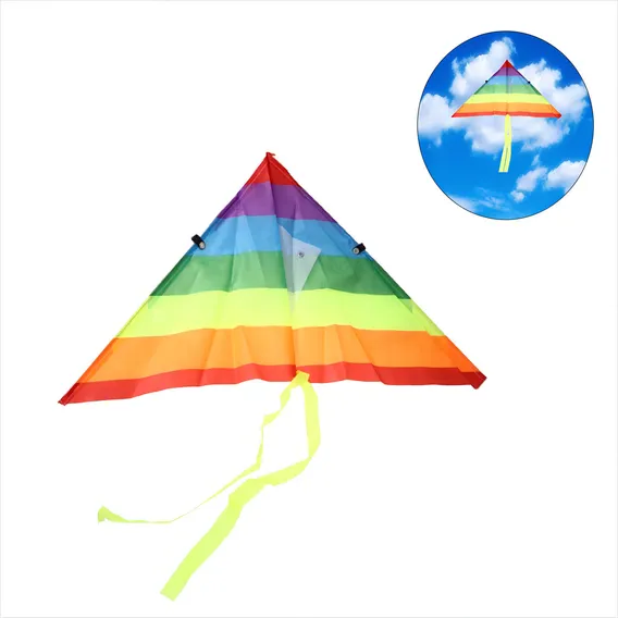 Pipa Colorida Poliester 3d Rainbow Color Divertida 60 Cm Foto 1