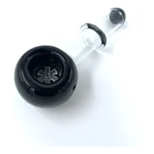 Pipe Cachimbo De Vidro 11cm Preto Foto mini 1