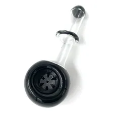 Pipe Cachimbo De Vidro 11cm Preto Foto mini 2