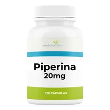 Piperina 20mg : Piper Nigrum ( Pimenta Preta ) 120 Cápsulas Sabor Sem Sabor Foto  mini 1