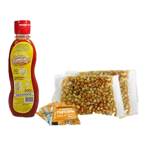 Pipoca 200g Milho - Óleo De Manteiga - 05 Sachê Cebola Salsa Foto 1
