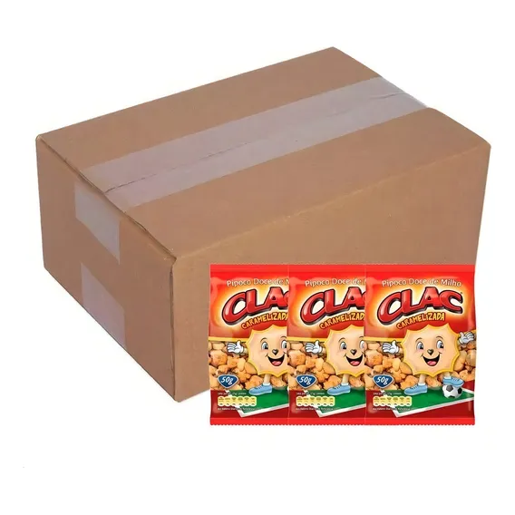 Pipoca Caramelizada Clac C/10 De 100g Foto 1