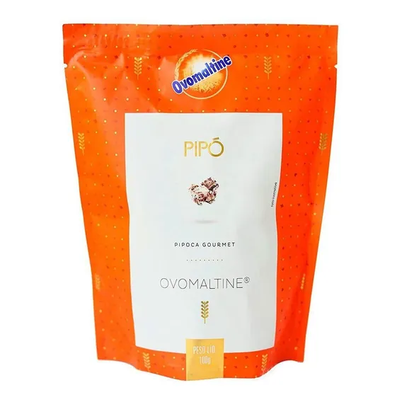 Pipoca Gourmet Sabor Ovomaltine Pipó 100g Foto 1