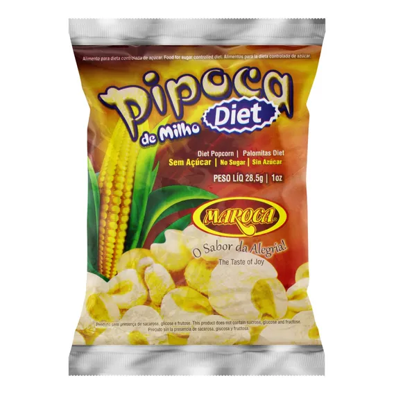 Pipoca Pronta Diet Maroca Pacote 28,5g Foto 1