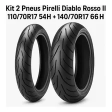 Pirelli 2 pneu 140/70r17 66h 110/70r17 54h diablo rosso 2 Foto mini  2