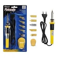 Pir贸grafo Escreve Gravador Soldador Madeira Couro 127v Foto mini 1
