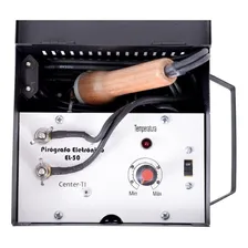 Pirógrafo Profissional Eletrônico Madeira Couro Bi-volt Foto mini 4