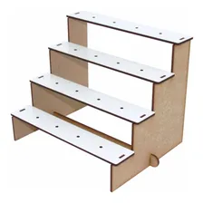 Piruliteiro Escadinha Decoração Festa Provençal Mdf Branco Foto mini 1