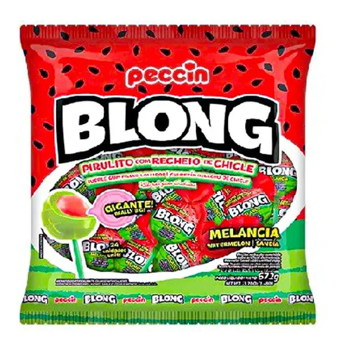 Pirulito Blong Melancia - 672g Foto 1