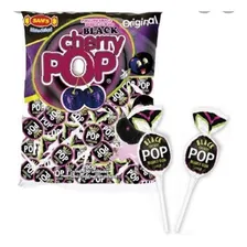 Pirulito Cherry Pop Pct 50 Cereja Preta 700g Foto mini 1