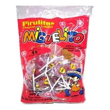 Pirulito Coração Morango C/50un 600gr - Miguelito Foto  mini 1
