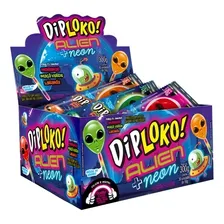 Pirulito Diploko Alien Brilha No Escuro Neon Foto mini 1