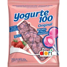 Pirulito Yogurte 100 Com Recheio Mastigável 525g Dori Foto mini 2