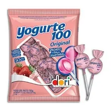 Pirulito Yogurte 100 Com Recheio Mastigável 525g Dori Foto mini 1