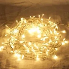 Pisca 100 Led Natal 9m Fio Transparente 110v Branco Quente Foto mini 3