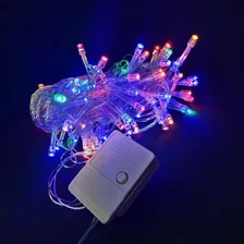 Pisca 100 Leds Colorido 8 Funções Fio Transparente 8ms 127v 110v Foto mini  2
