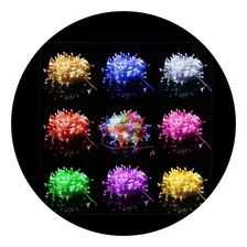 Pisca 100 Lâmpadas Led 8 Funções Fio Transparente Natal 220v Foto  mini 1