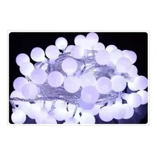 Pisca 40 Bola Neon Led Branco Frio 5m 110v Decoração Festa Foto mini 2