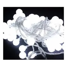 Pisca 40 Bola Neon Led Branco Frio 5m 110v Decoração Festa Foto mini 1