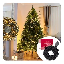 Pisca Pisca 100 Lâmpadas Branco Quente Árvore Natal Pequena Foto  mini 1