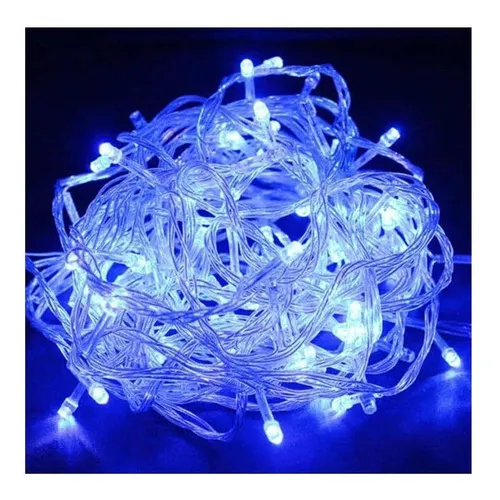 Pisca Pisca Azul 7m Led 100 Lâmpadas 8 Funcões Foto 1