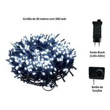 Pisca Pisca Cordão 500 Leds Branco 50 Metros Decoração Natal Foto  mini 1