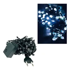 Pisca Pisca Decoração Natal Fio Verde 100 Leds Branco 10m 220V Foto mini 4