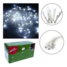 Pisca Pisca Led 100 Lâmpadas Branca Enfeite Natal Decoração Foto mini 1