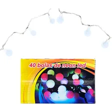Pisca Pisca Led 40 Bolinhas Branco Frio 220v Foto mini 1