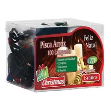 Pisca Pisca Led Arroz Natalino Natal Branco 100 Led 220v Foto mini 3