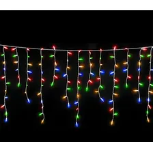 Pisca Pisca Led Cortina Colorido Natal Conector 100leds 2,5m 110v Foto mini 2