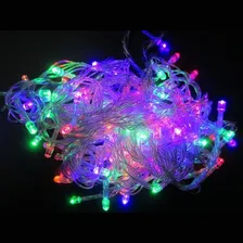 Pisca Pisca Led De Natal 100 Lâmpadas Coloridas/brancas 10m 220v Foto mini 3