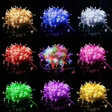 Pisca Pisca Led Natal 100 Led 10 Mts 8 F Todas Cores 220v Foto mini 1
