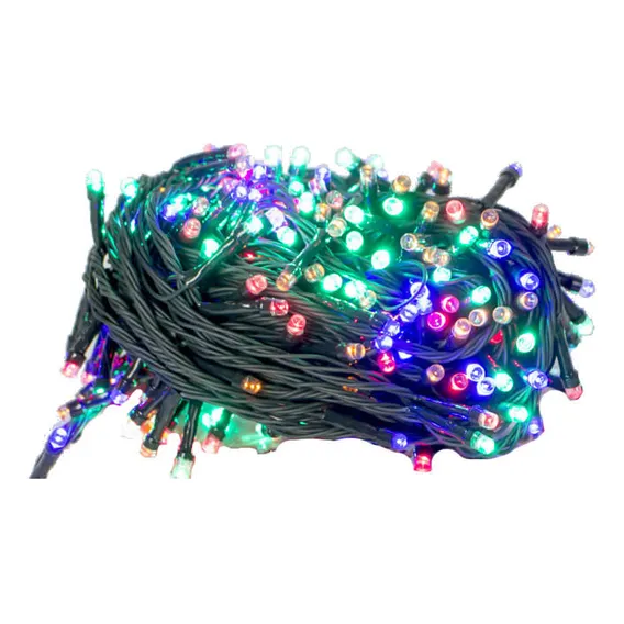 Pisca Pisca Led Natal Colorido 100 Leds 110v 8 Funções Foto 1