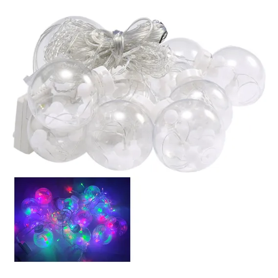Pisca Pisca Natal 12 Bolas 3m Led 8 Modos Arvore De Natal Foto 1