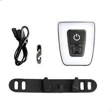 Pisca Sinalizador Lanterna Led Traseiro Bike Recarregável Cor Preto Foto mini 1