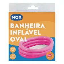 Piscina Banheira Inflável Mor Oval - 55 Litros Cor Rosa Foto mini  3