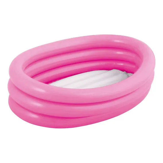 Piscina Banheira Inflável Mor Oval - 55 Litros Cor Rosa Foto 1