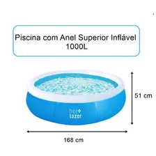 Piscina Borda Inflável Redonda 1000l Bel Lazer Foto mini 3